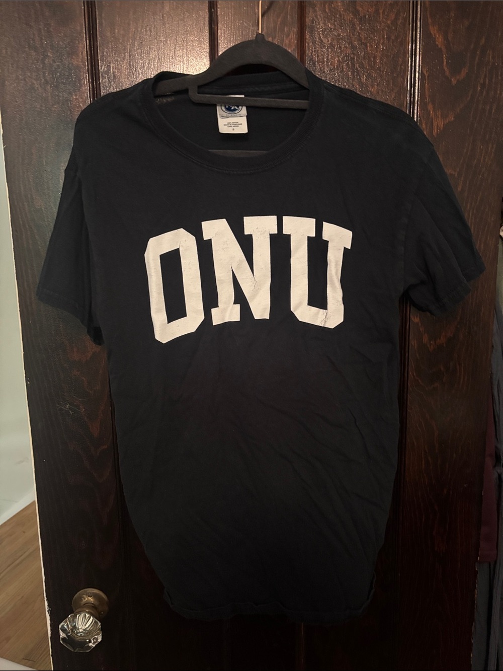 Women's Short Sleeve Olivet Nazarene University “ONU” Tee - Black